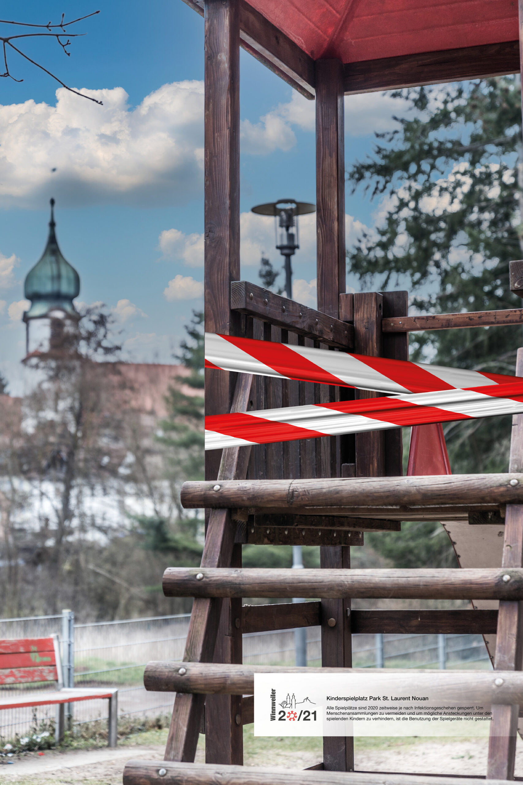 Kinderspielplatz Park St. Laurent Nouan  Alle Spielplätze sind 2020 zeitweise je nach Infektionsgeschehen gesperrt. Um Menschenansammlungen zu vermeiden und um mögliche Ansteckungen unter den spielenden Kindern zu verhindern, ist die Benutzung der Spielgeräte nicht gestattet.